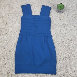 Bandage blue dress